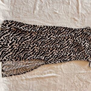 Hand of the Bee Zebra Print Skirt
